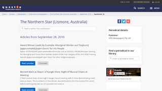 
                            9. The Northern Star (Lismore, Australia), September 28, 2010 | Online ...