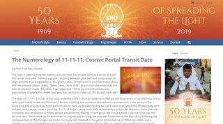 
                            2. The Numerology of 11-11-11: Cosmic Portal Transit Date | 3HO ...