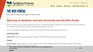 
                            5. The NVU Portal | Northern Vermont University