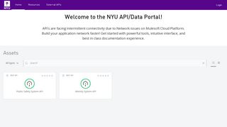 
                            3. the NYU API/Data Portal! - Anypoint Platform - MuleSoft