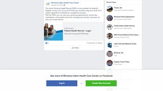 
                            7. The online Personal Health Record (PHR)... - Winslow Indian ...