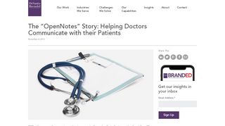 
                            7. The “OpenNotes” Story: Helping Doctors ... - DeSantis Breindel