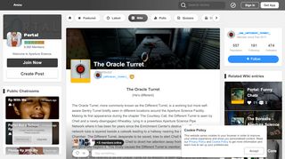 
                            6. The Oracle Turret | Wiki | Portal Amino