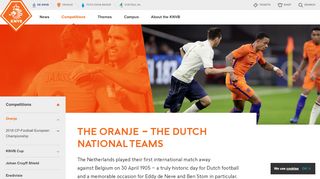 
                            4. The Oranje – the Dutch national teams | KNVB