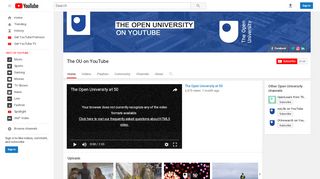 
                            10. The OU on YouTube - YouTube