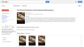 
                            7. The Oxford Handbook of the Protestant Reformations