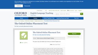 
                            1. The Oxford Online Placement Test | Oxford University Press