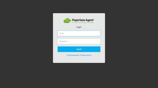 
                            3. The Paperless Agent - Log in