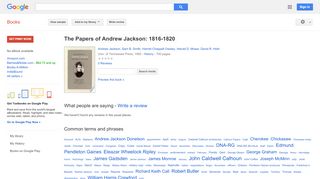 
                            8. The Papers of Andrew Jackson: 1816-1820