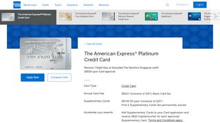 
                            3. The Platinum Credit Card | American Express Singapore