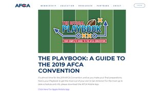 
                            5. The PlayBook: A Guide To The 2019 AFCA Convention