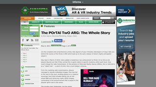 
                            6. The POrTAl TwO ARG: The Whole Story - Gamasutra