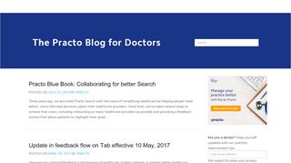 
                            3. The Practo Blog for Doctors - Healthcare News, …