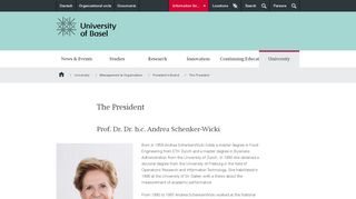 
                            8. The President | University of Basel