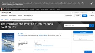 
                            5. The Principles and Practice of International Aviation Law ...