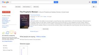 
                            4. The Prophet's Woman: A Novel of Prophets and Goddess Worship in ...