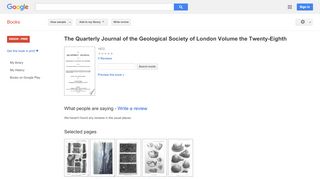 
                            4. The Quarterly Journal of the Geological Society of London ...