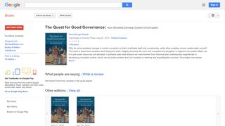 
                            9. The Quest for Good Governance: How Societies Develop Control of ...