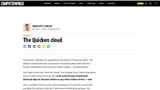 
                            9. The Quicken cloud | Computerworld