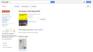 
                            9. The Report: Abu Dhabi 2010 - Google Books Result