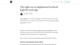 
                            4. The right way to implement Facebook login in a mobile app