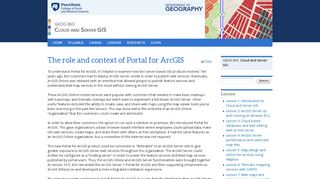 
                            7. The role and context of Portal for ArcGIS | GEOG 865: Cloud GIS