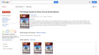 
                            9. The Rough Guide to China (Travel Guide eBook)