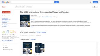 
                            7. The SAGE International Encyclopedia of Travel and Tourism