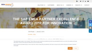 
                            8. The SAP EMEA partner excellence award 2017 for innovation