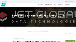 
                            7. The Scoop on the New Jet Global 2019 - 360 Visibility