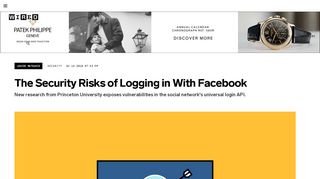 
                            4. The Security Risks of Login With Facebook | WIRED