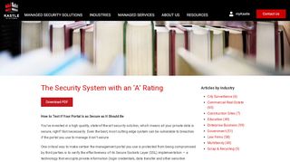 
                            9. The Security System with an ‘A’ Rating