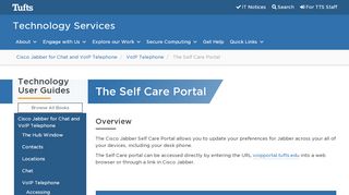 
                            4. The Self Care Portal | Technology Services