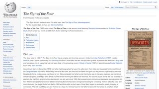 
                            9. The Sign of the Four - Wikipedia