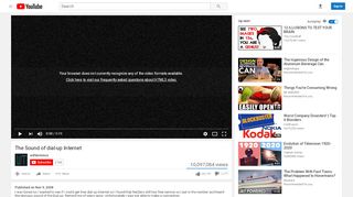 
                            9. The Sound of dial-up Internet - YouTube
