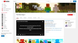 
                            7. The Steve Saga - YouTube