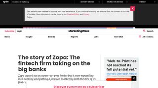 
                            4. The story of Zopa: The fintech firm taking on the big banks