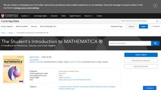 
                            8. The Student's Introduction to MATHEMATICA ® by Bruce F ...