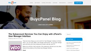 
                            5. The Subaccount Services You Can Enjoy with cPanel's User ...