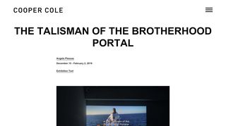 
                            4. The Talisman of the Brotherhood Portal | COOPER COLE