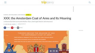 
                            2. The Triple X (XXX) of the Amsterdam Coat of Arms - TripSavvy