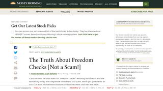 
                            1. The Truth About Freedom Checks [Not a Scam!]