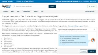 
                            4. The Truth about Zappos.com Coupons | Zappos.com