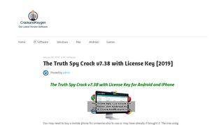 
                            8. The Truth Spy Crack v7.38 [2019] License Key for …