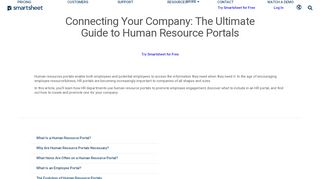 
                            1. The Ultimate Guide to HR Portals | Smartsheet