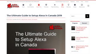 
                            5. The Ultimate Guide to Setup Alexa in Canada 2019