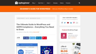 
                            4. The Ultimate Guide to WordPress and GDPR Compliance (in ...