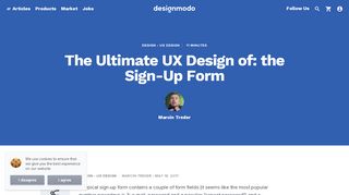 
                            8. The Ultimate UX Design of: the Sign-Up Form - Designmodo