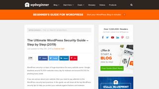 
                            8. The Ultimate WordPress Security Guide - Step by Step (2019)