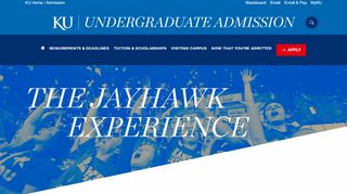 
                            1. The University of Kansas - Undergraduate Admissions